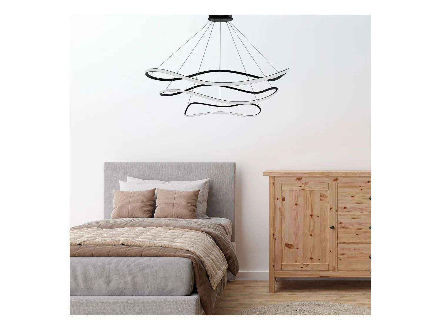 Lampe Suspendue Toolight LHJ016-CP3 BLACK Black