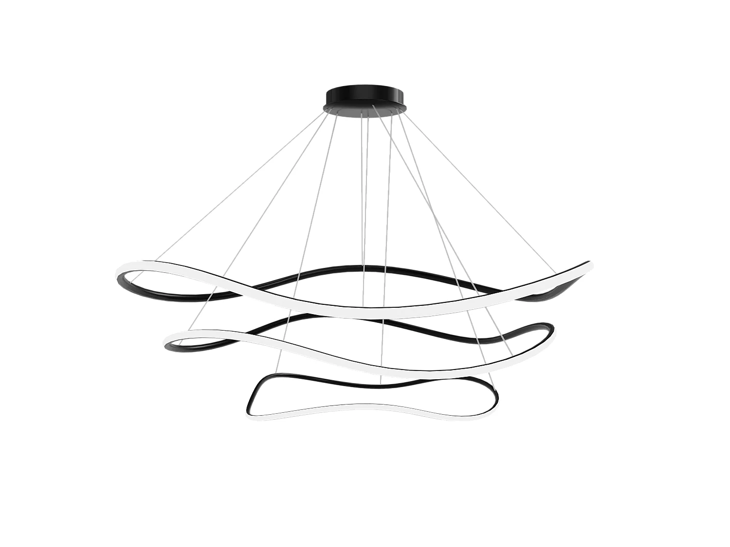 Lampe Suspendue Toolight LHJ016-CP3 BLACK Black