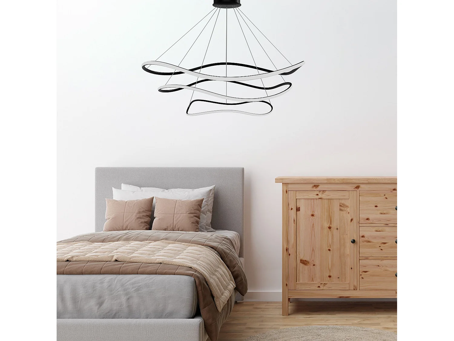 Lampe Suspendue Toolight LHJ016-CP3 BLACK Black