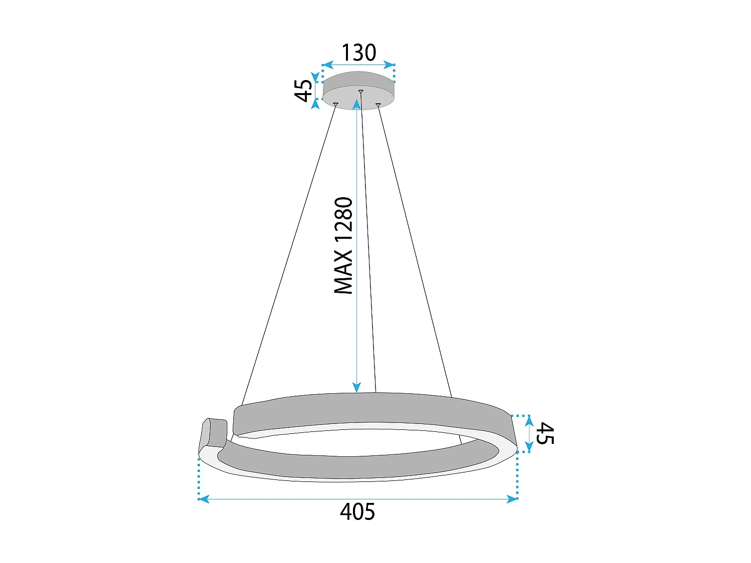 Hanglamp Toolight LHJ052-CP1 C Gold