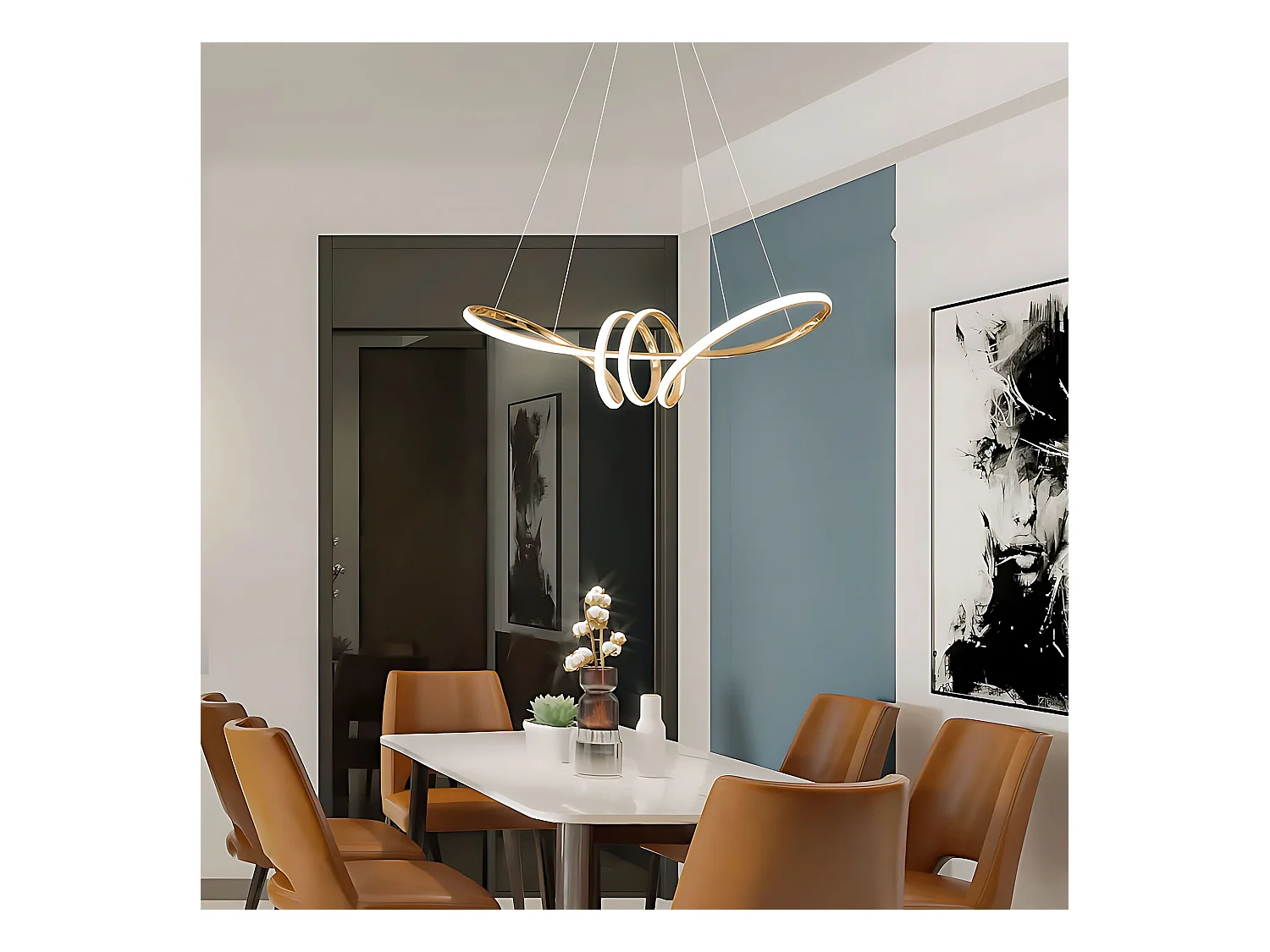 Lampe Suspendue Toolight LHJ036-CP Gold