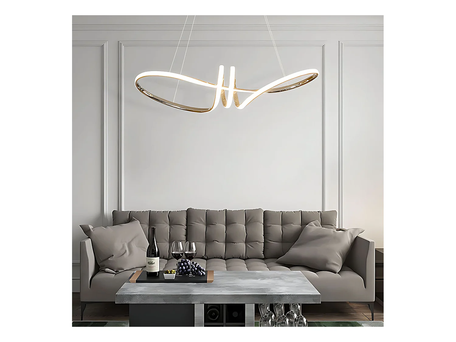 Lampe Suspendue Toolight LHJ036-CP Gold