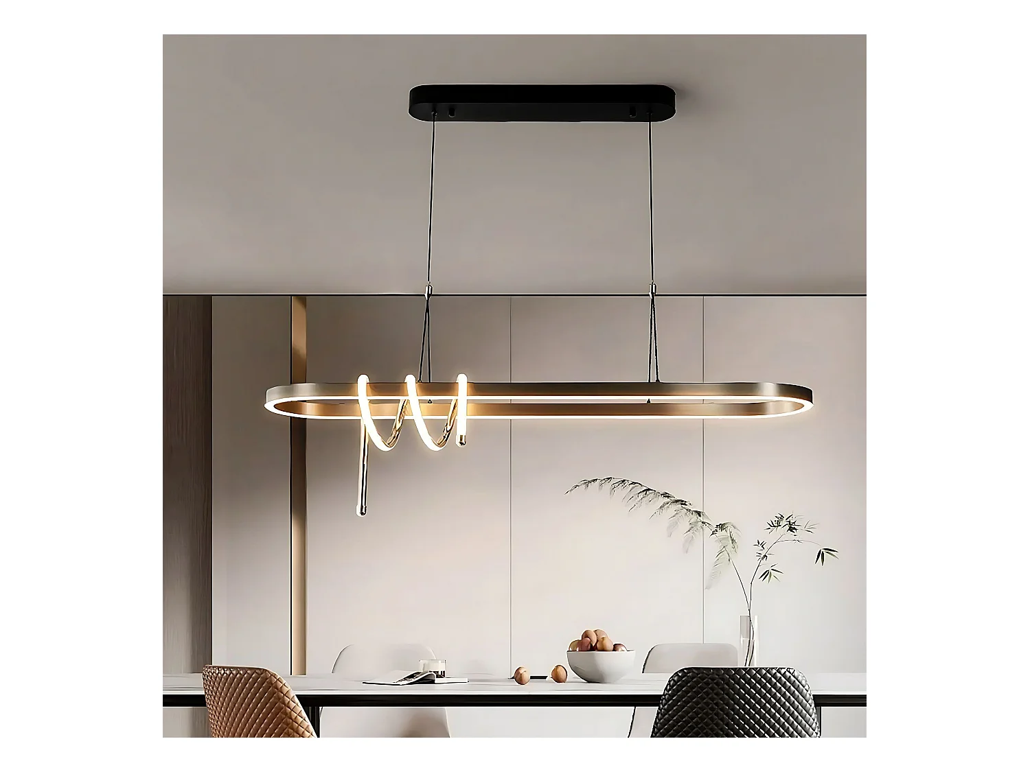 Lampe Suspendue Toolight LHJ040-CP Black