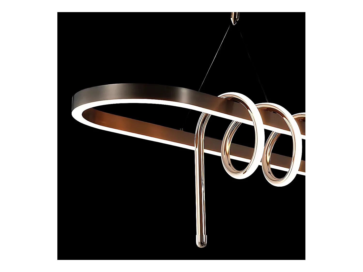 Lampe Suspendue Toolight LHJ040-CP Black