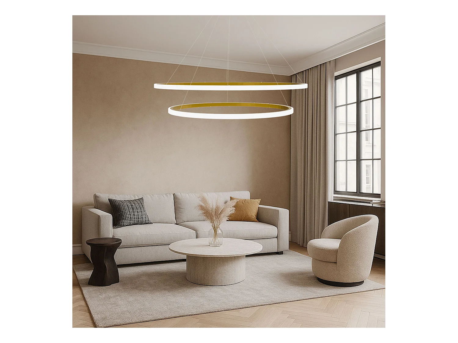 Lampe Suspendue Toolight LHJ008-CP2 Gold