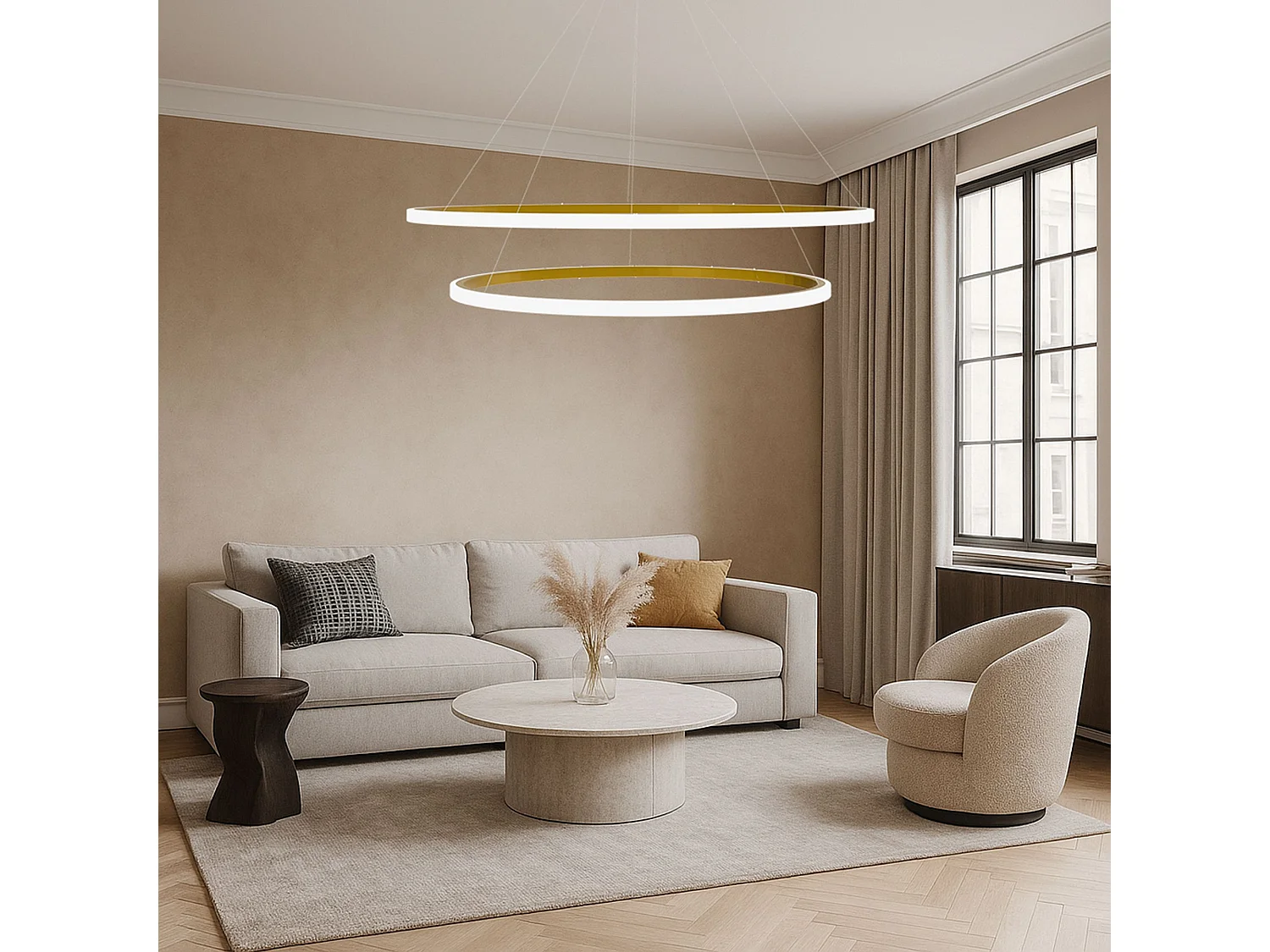 Lampe Suspendue Toolight LHJ008-CP2 Gold