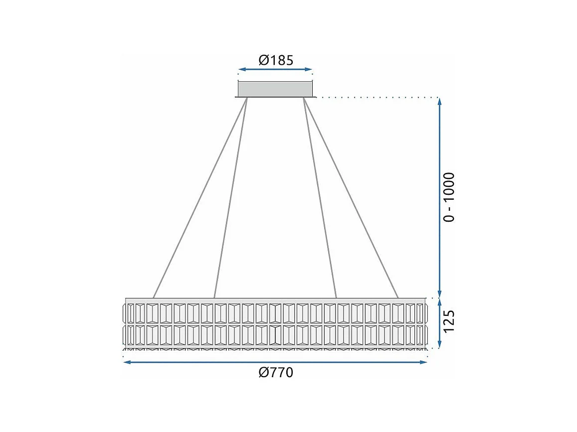 Lampe Suspendue Toolight LED APP1569-CP Gold