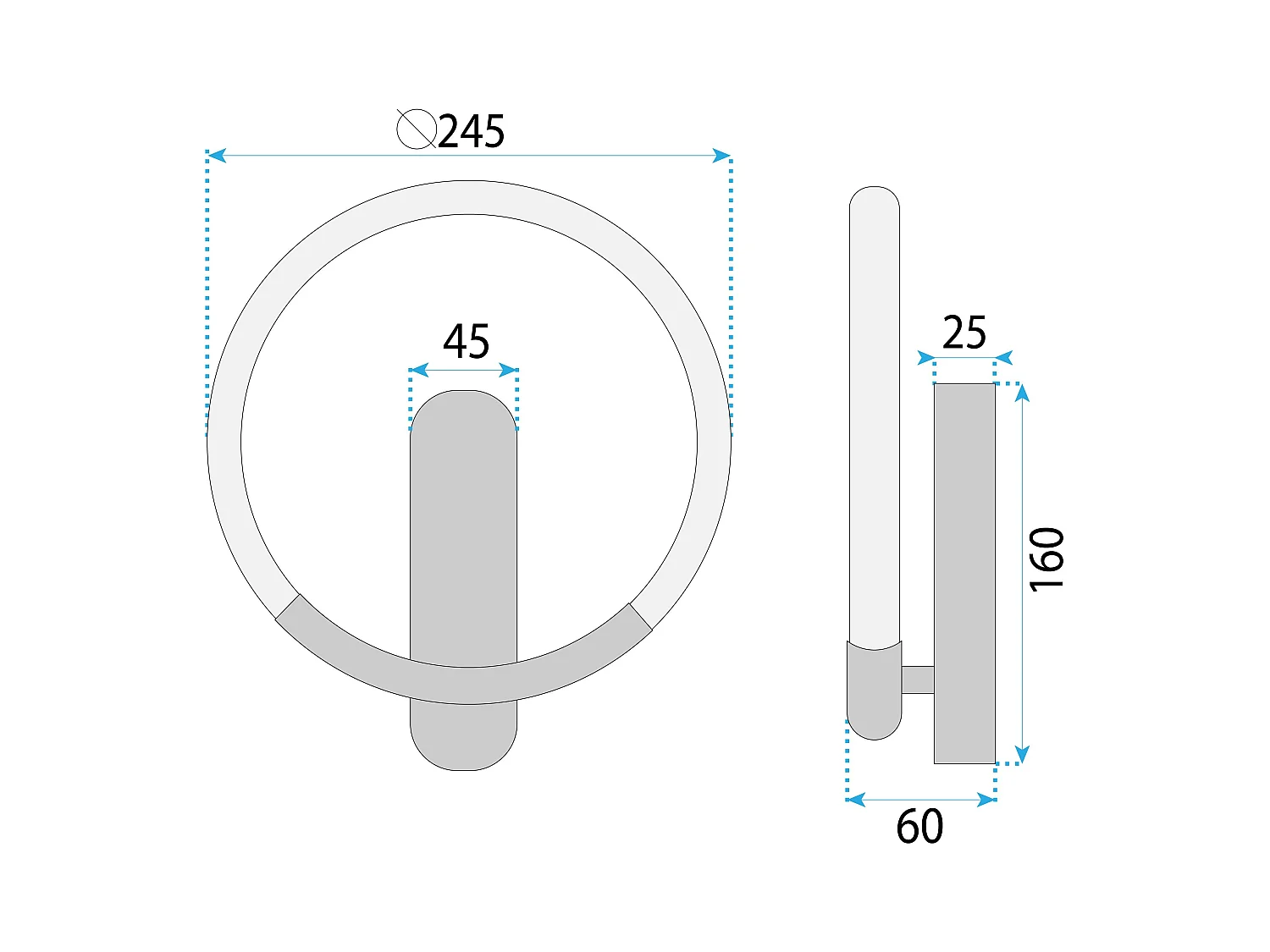 Lampe Suspendue Toolight LHJ068-W Black