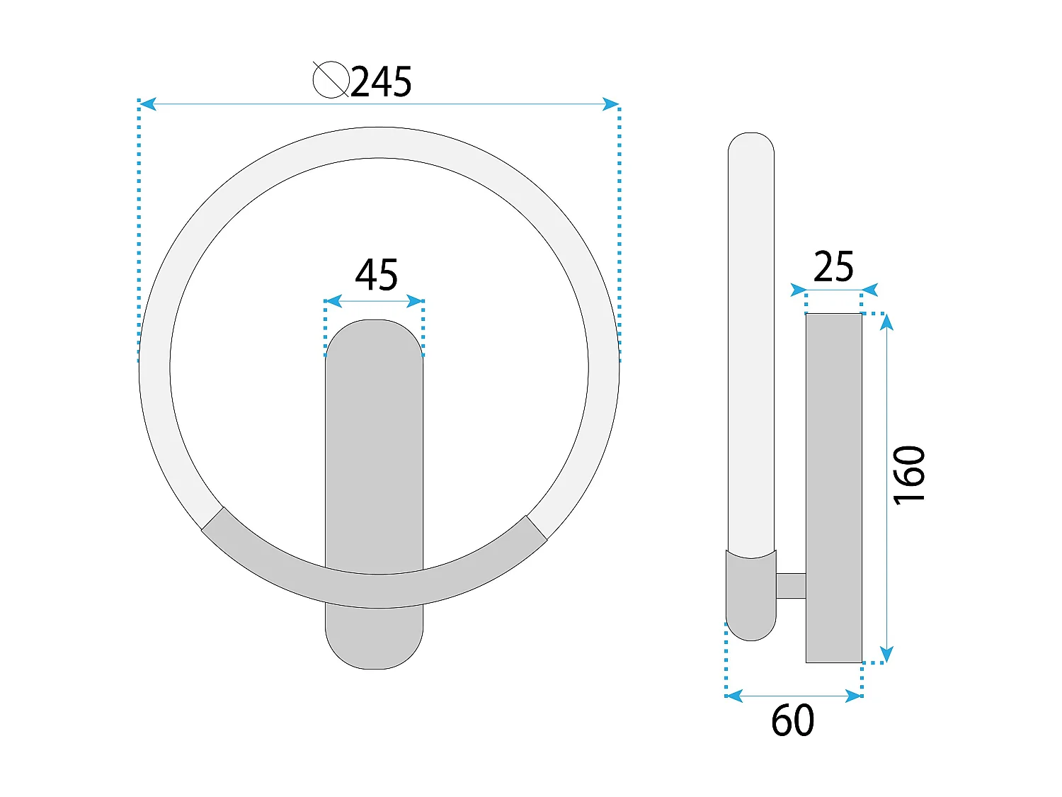 Lampe Suspendue Toolight LHJ068-W Black