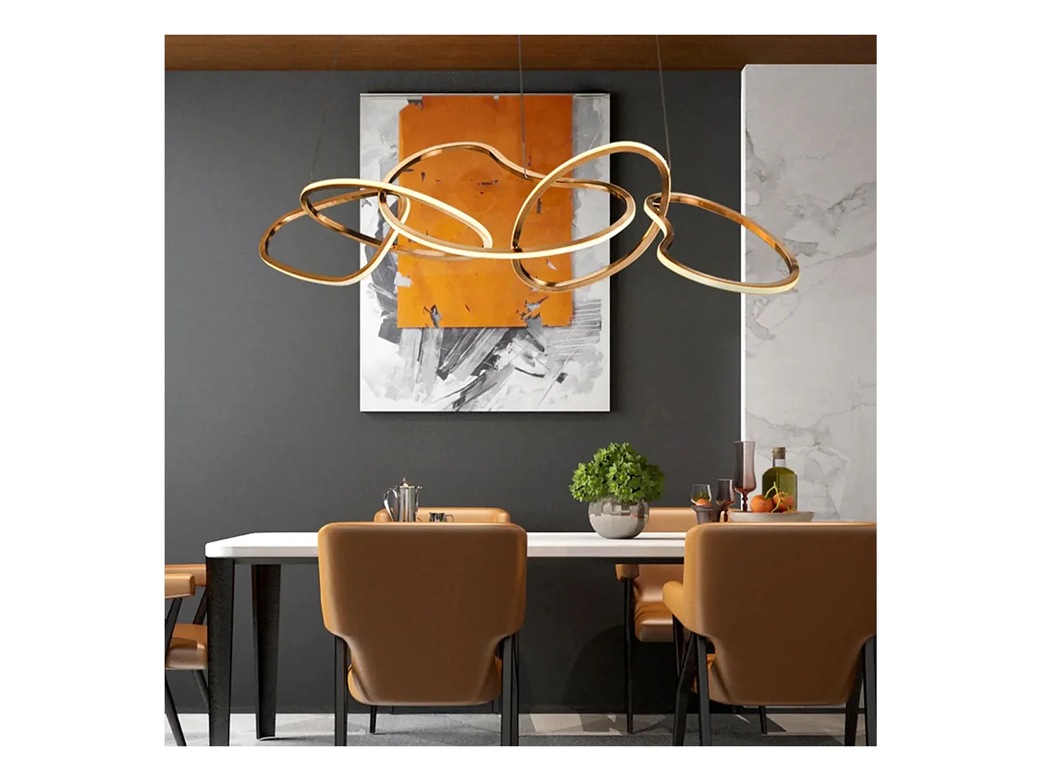 Lampe Suspendue Toolight LHJ050-CP Gold