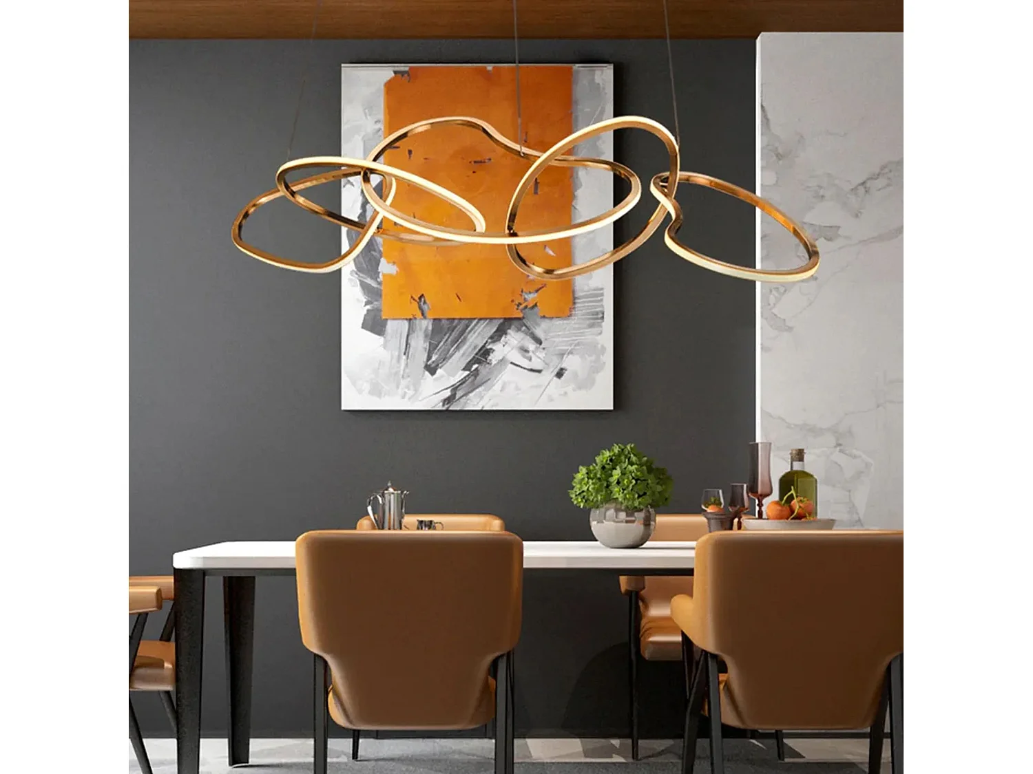 Lampe Suspendue Toolight LHJ050-CP Gold