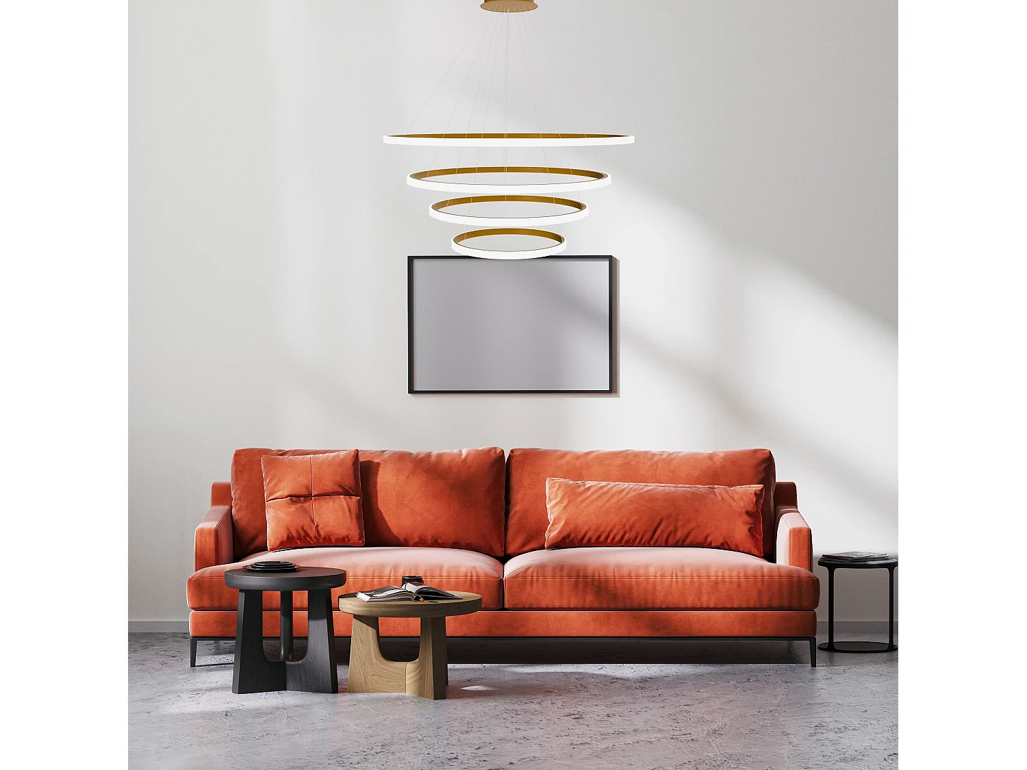 Lampe Suspendue Toolight LHJ010-CP4 BRUSH GOLD Gold