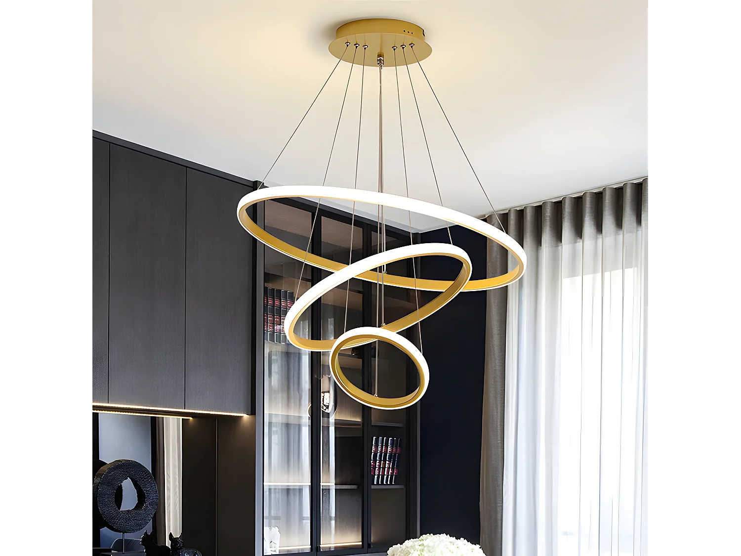 Lampe Suspendue Toolight LHJ010-CP4 BRUSH GOLD Gold