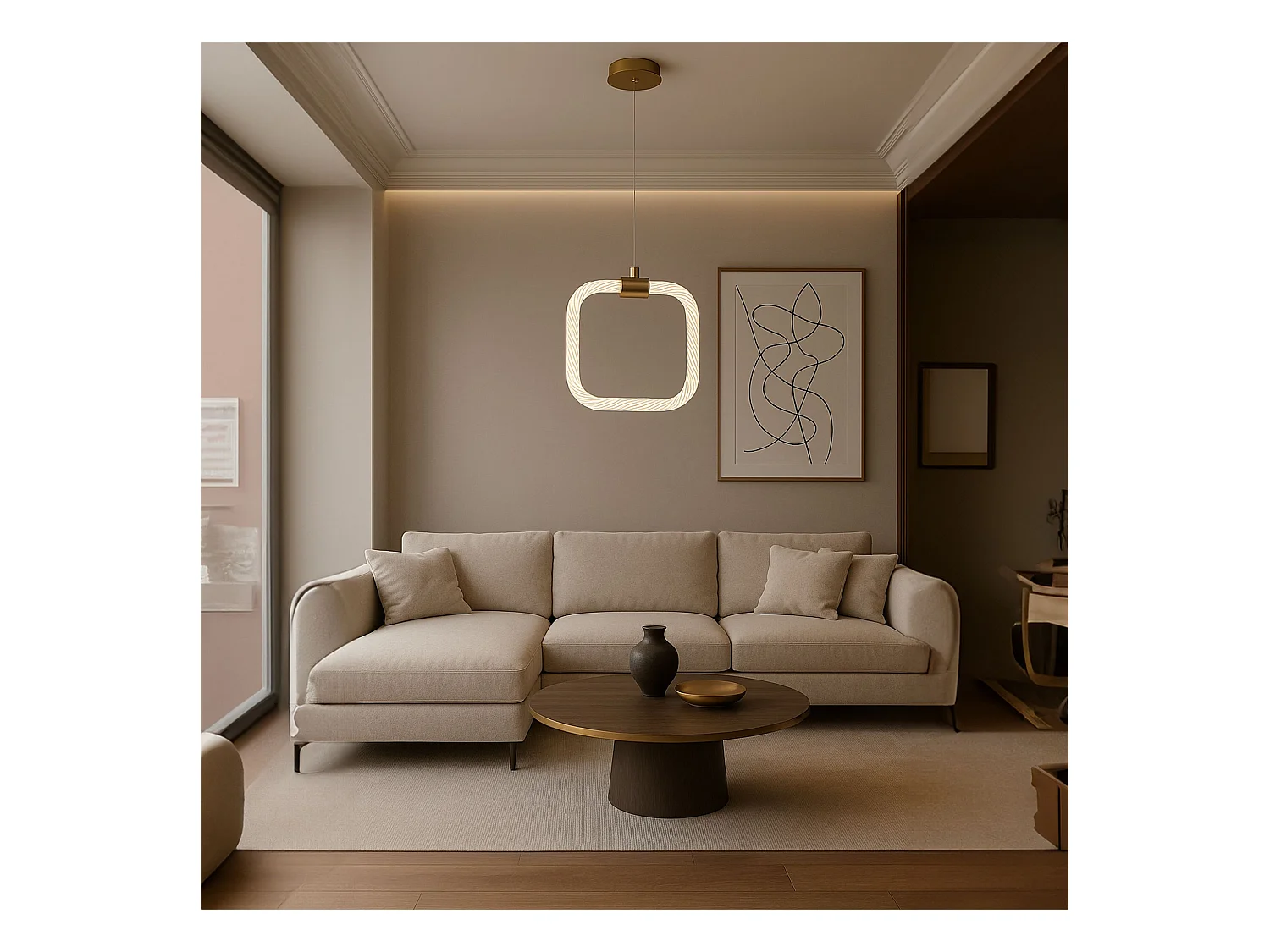 Candeeiro Suspenso Toolight LHJ056-CP1 White