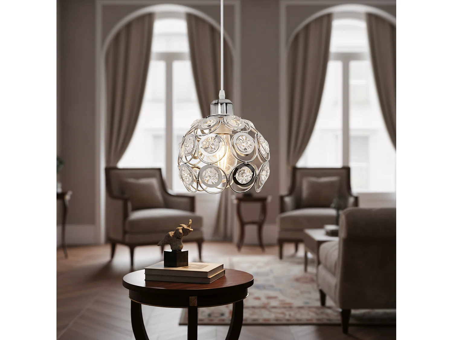 Hanglamp Toolight APP207-1C Chrome