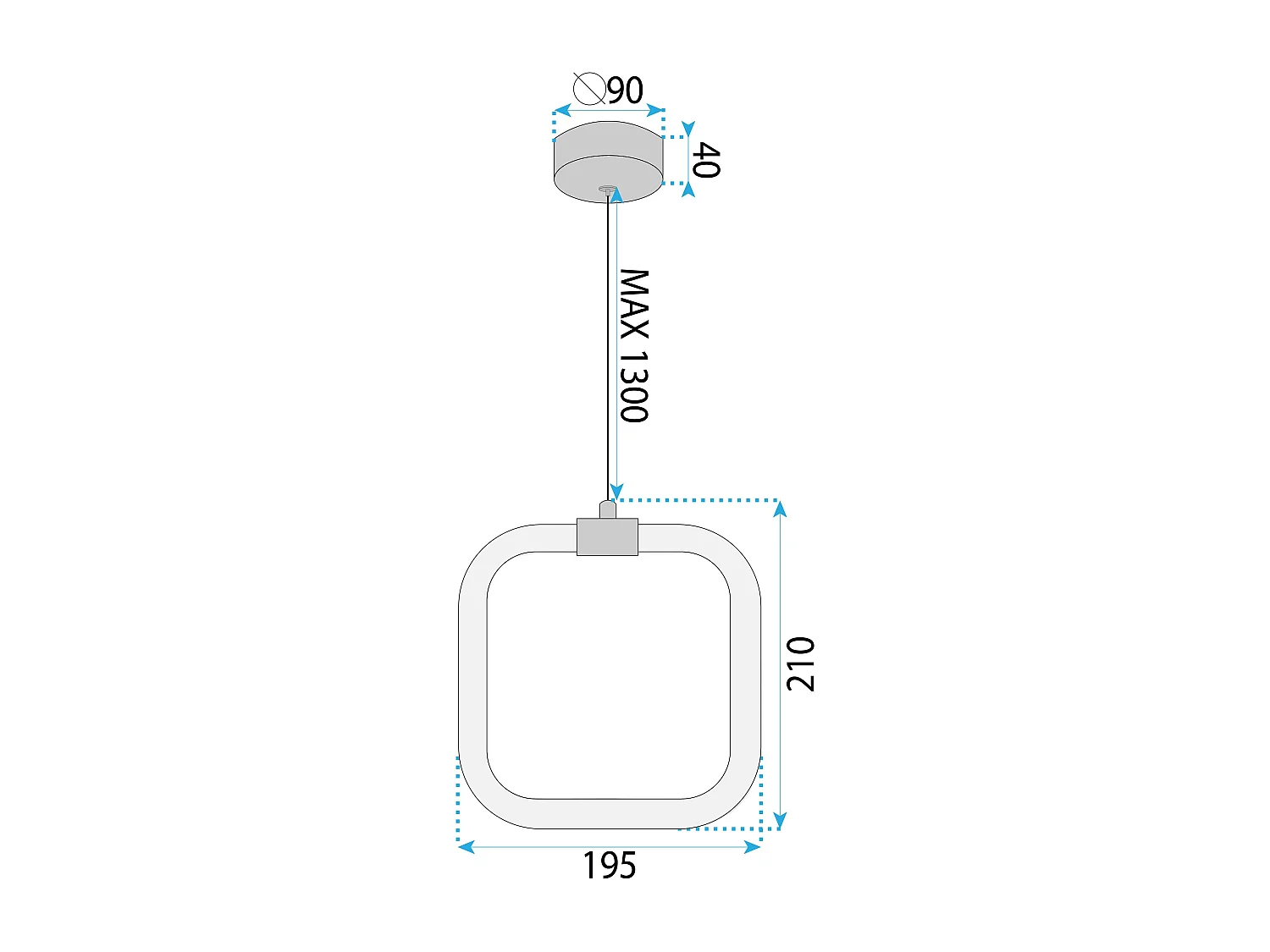 Lampe Suspendue Toolight LHJ057-CP1 White
