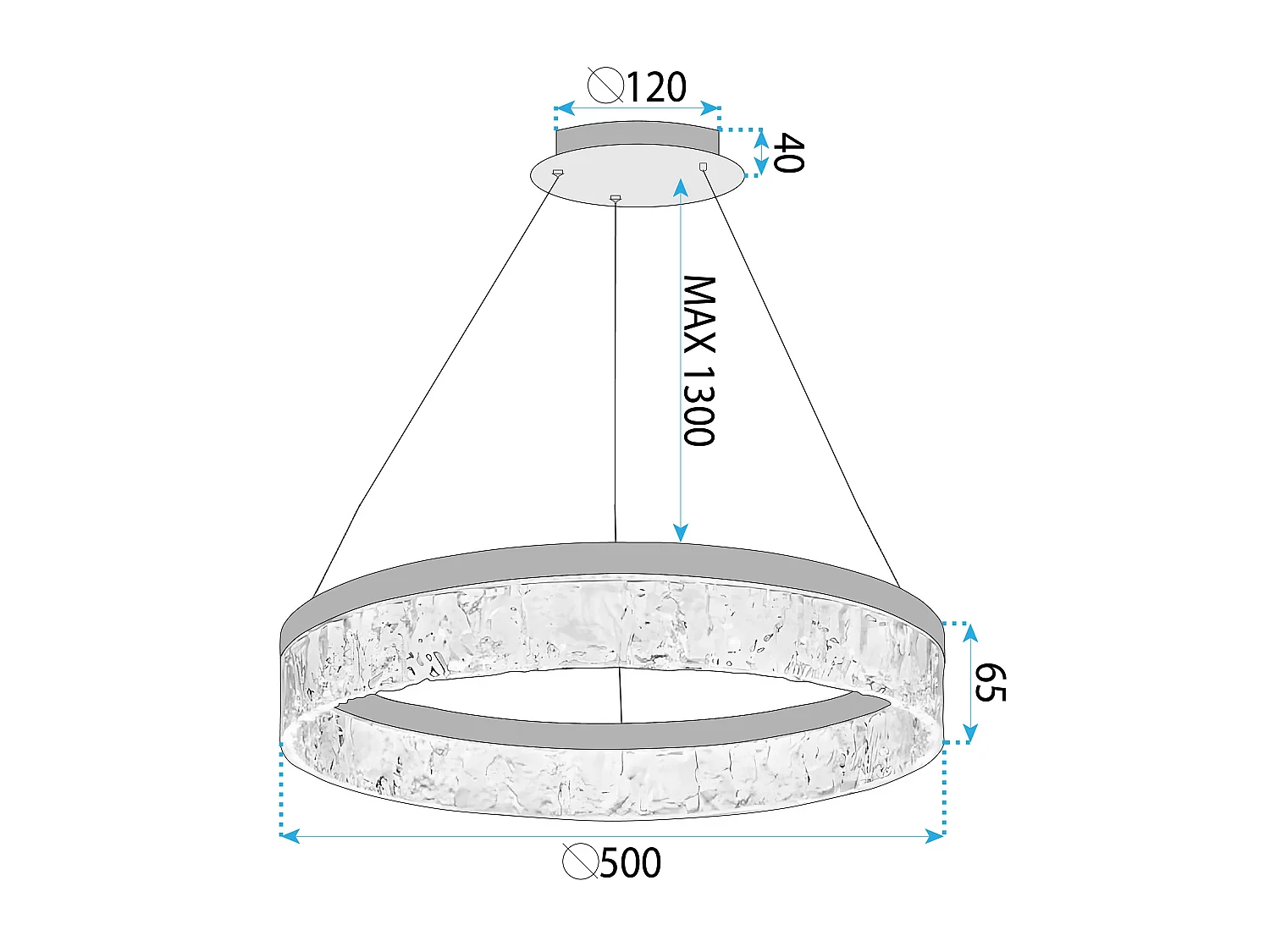 Lampe Suspendue Toolight LHJ046-CP Gold