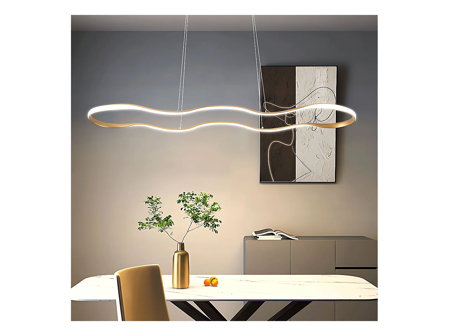 Lampe Suspendue Toolight LHJ027-CP Gold