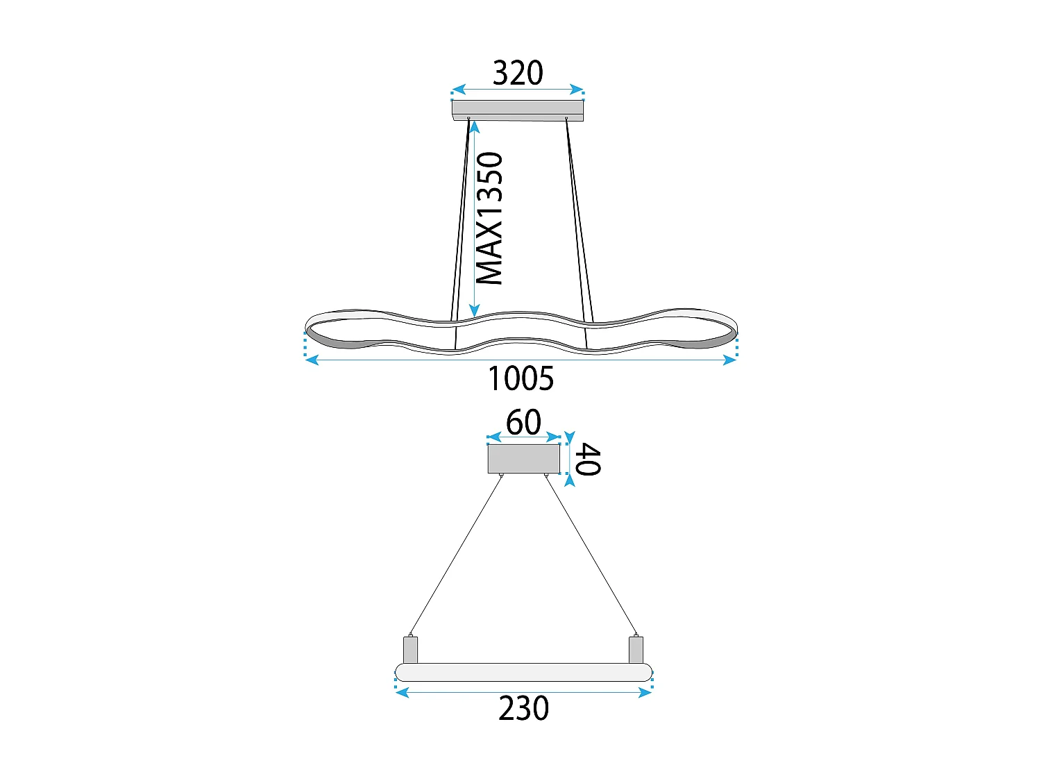 Lampe Suspendue Toolight LHJ027-CP Gold
