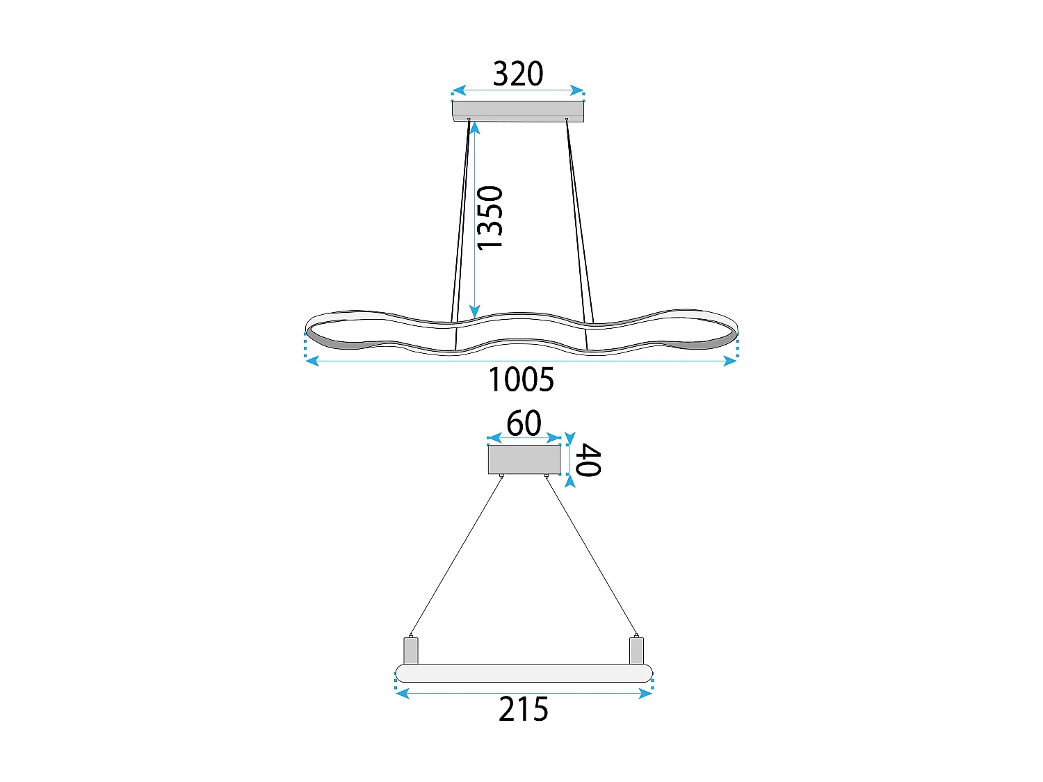 Lampe Suspendue Toolight LHJ026-CP Black