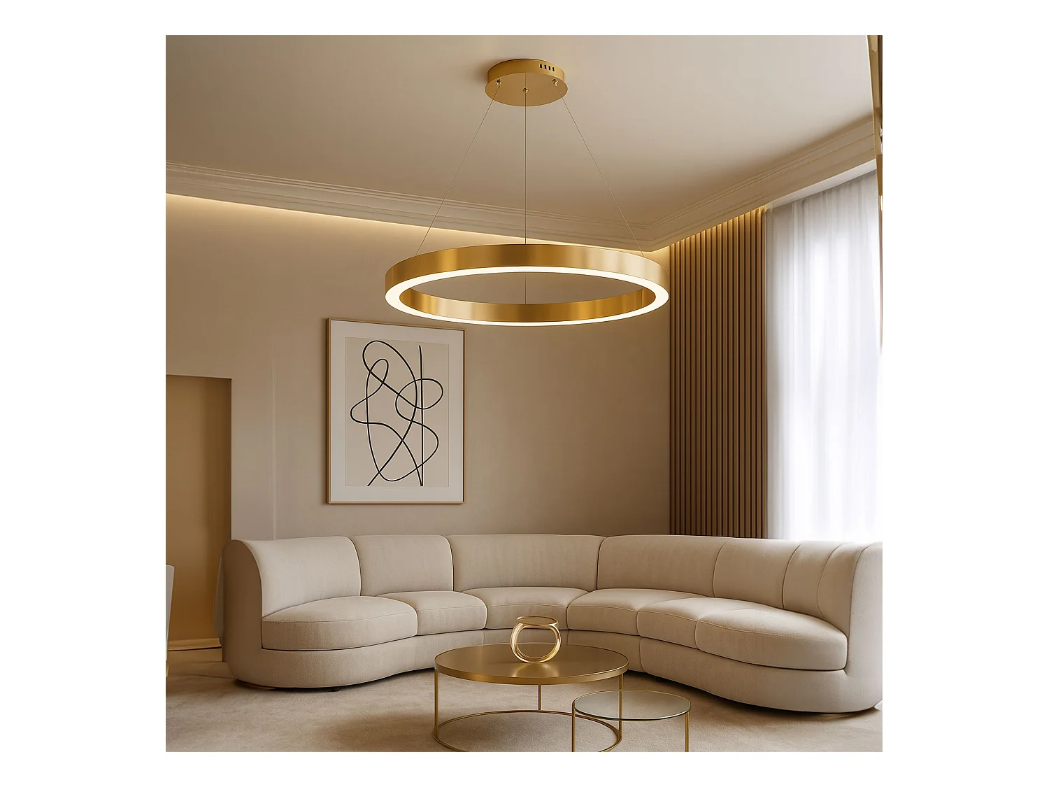 Lampe Suspendue Toolight LHJ051-CP1 Gold