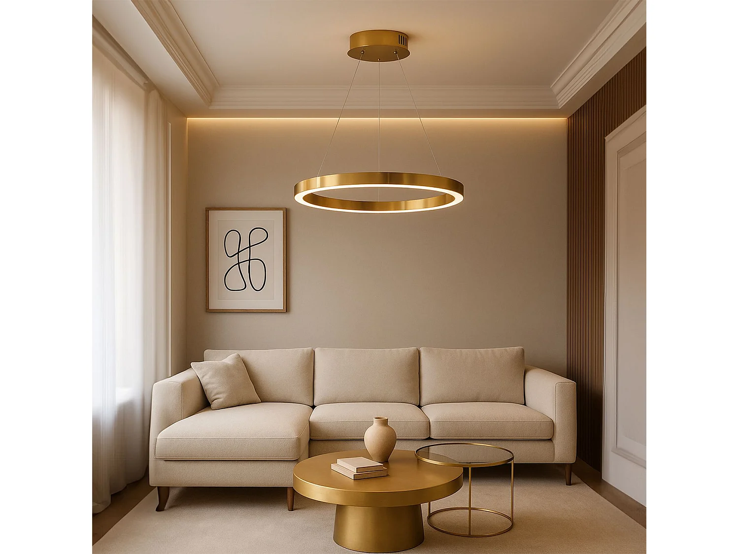 Lámpara Toolight LHJ051-CP1 Gold