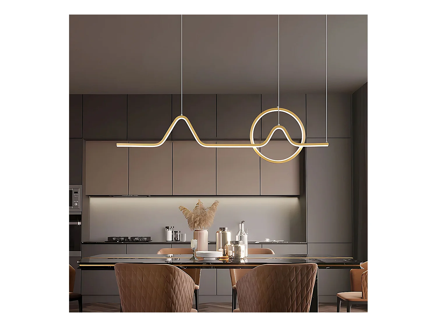 Lampe Suspendue Toolight HJ022-CP  Gold