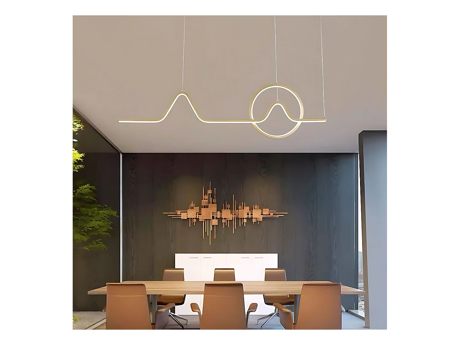 Lampe Suspendue Toolight HJ022-CP  Gold