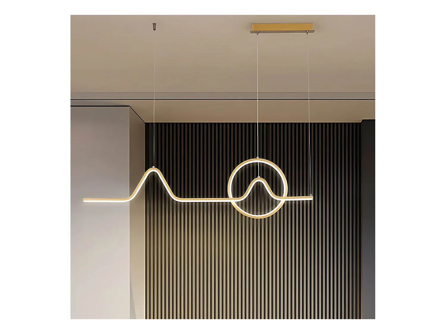 Lampe Suspendue Toolight HJ022-CP  Gold