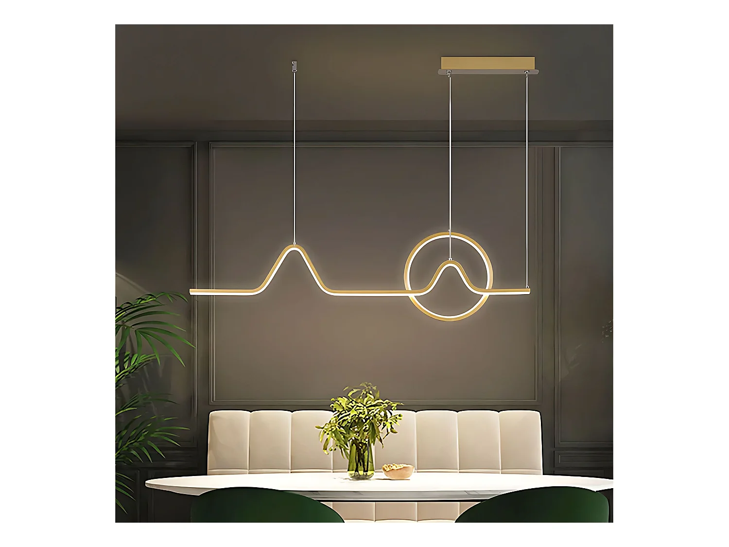 Lampe Suspendue Toolight HJ022-CP  Gold