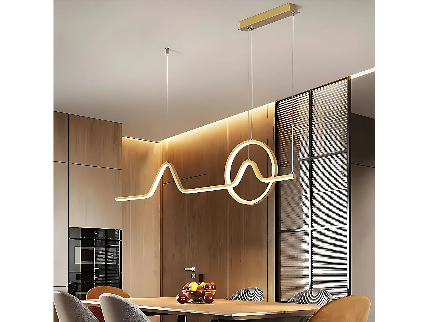 Lampe Suspendue Toolight HJ022-CP  Gold