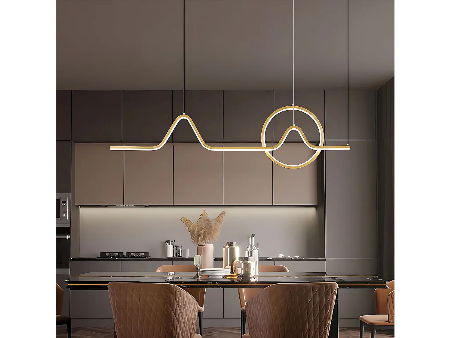 Lampe Suspendue Toolight HJ022-CP  Gold