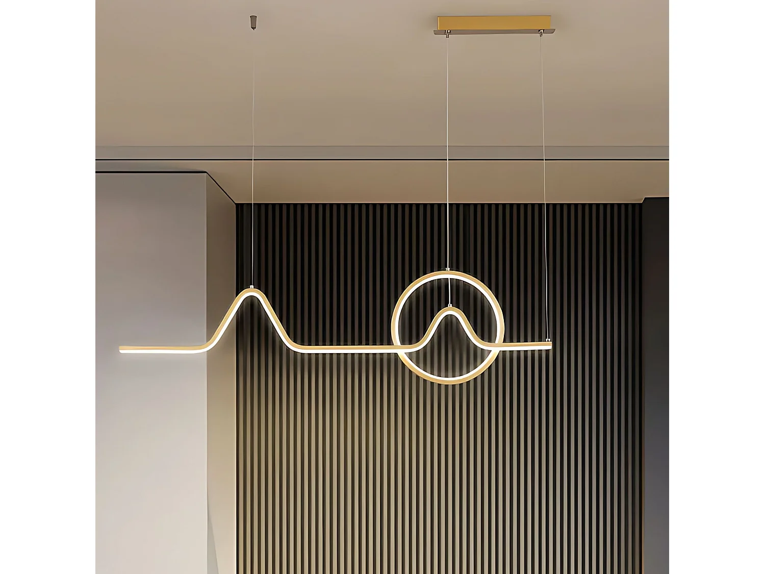 Lampe Suspendue Toolight HJ022-CP  Gold