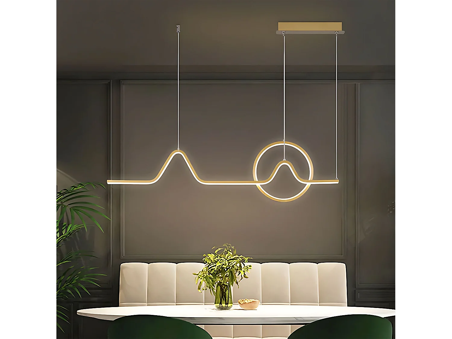 Lampe Suspendue Toolight HJ022-CP  Gold