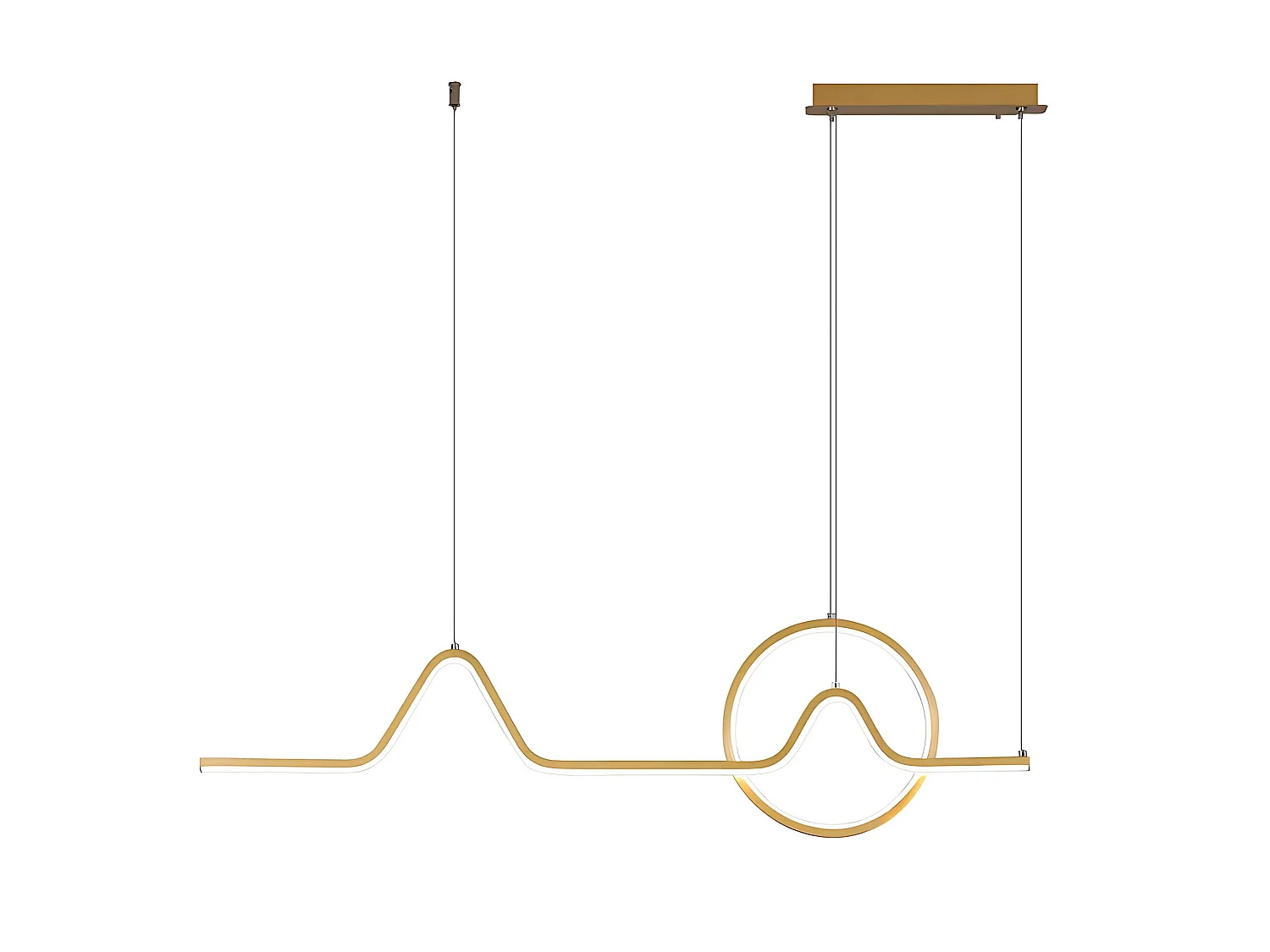 Lampe Suspendue Toolight HJ022-CP  Gold