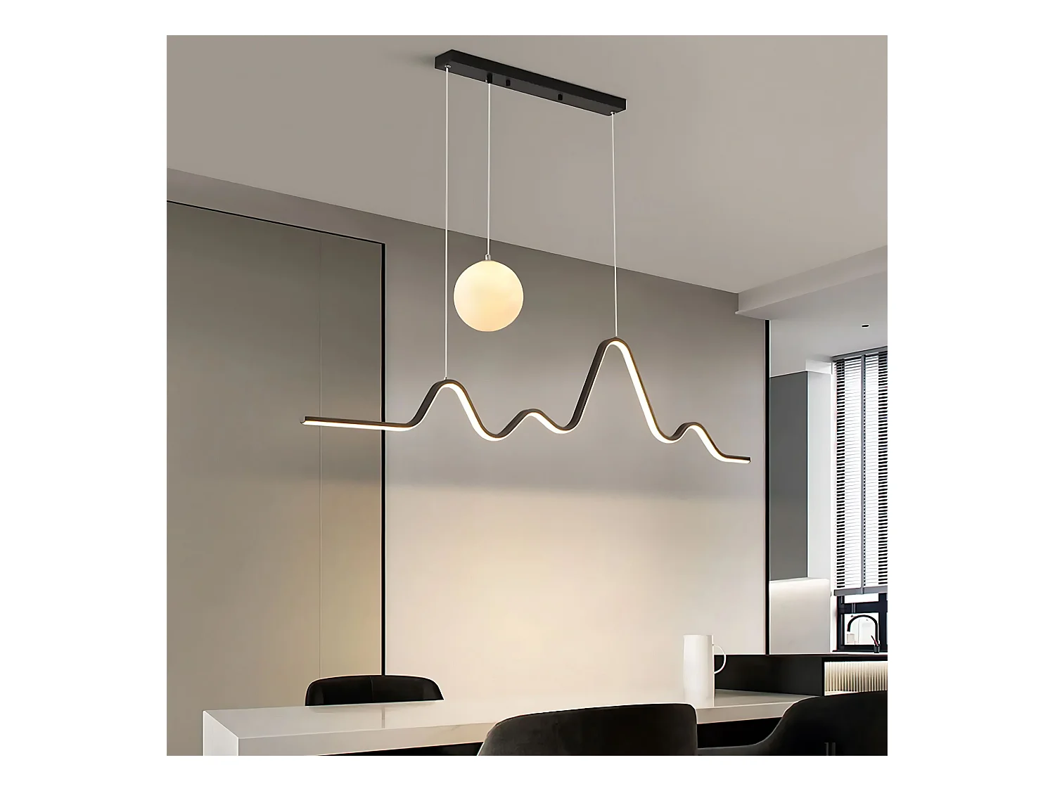 Lampe Suspendue Toolight LHJ033-CP Black