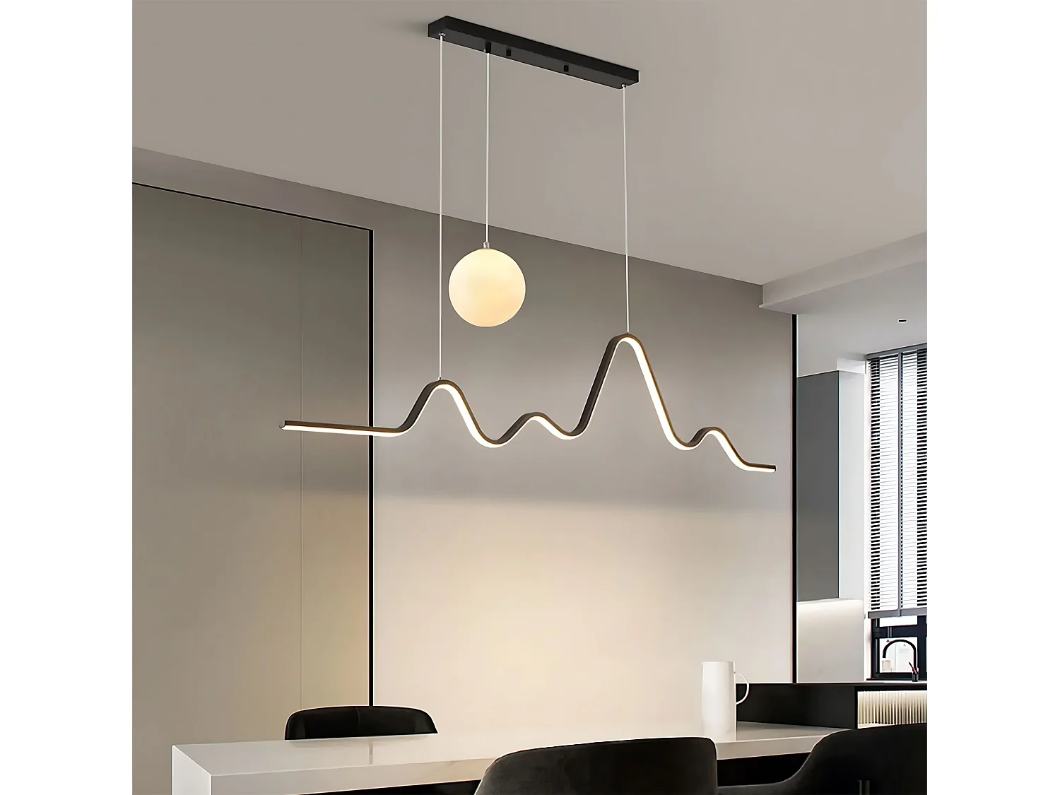 Lampe Suspendue Toolight LHJ033-CP Black