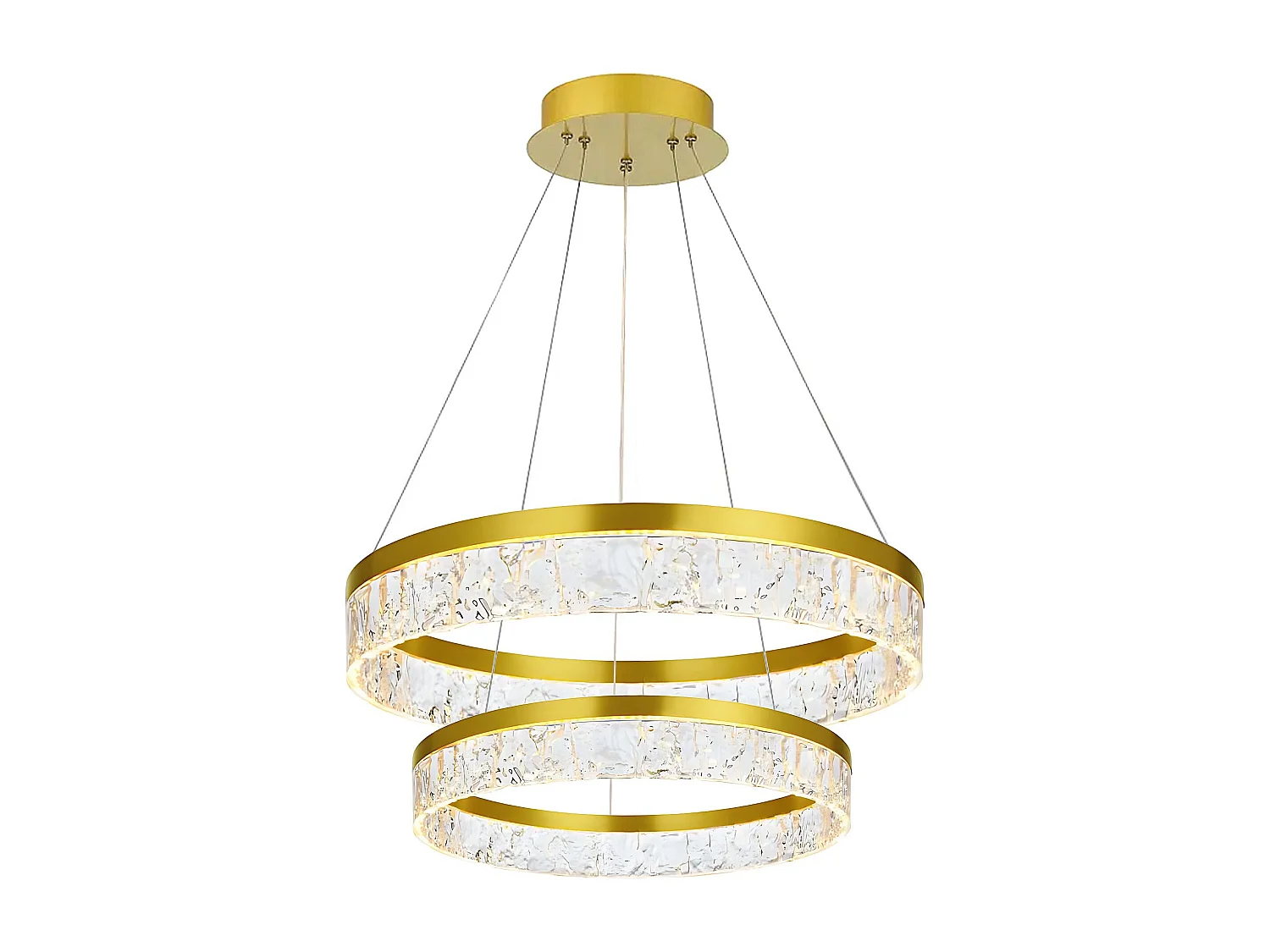 Toolight LHJ049-CP2 hængelampe guld 60X60X6,5CM