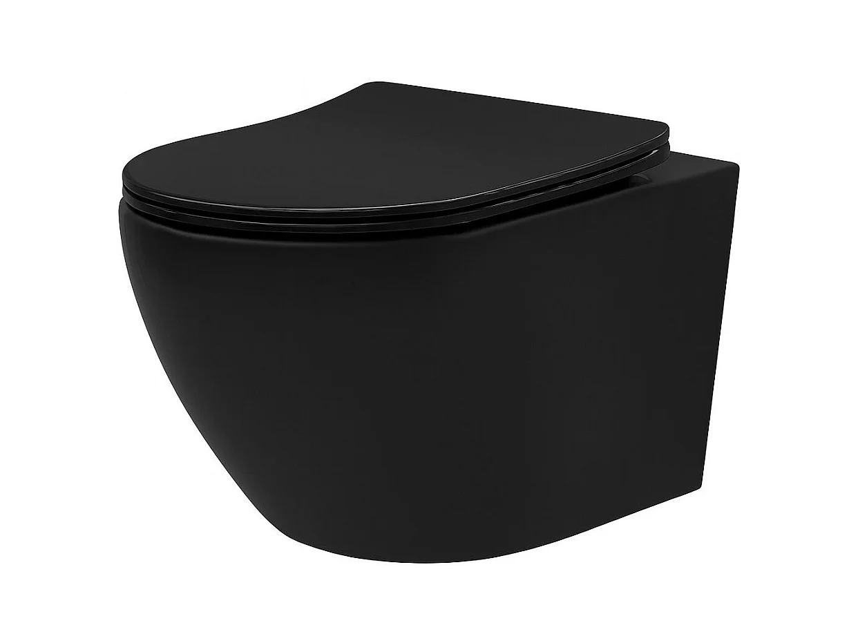 Cuvette Wc Suspendue Rea Carlo Mini Tornado Black