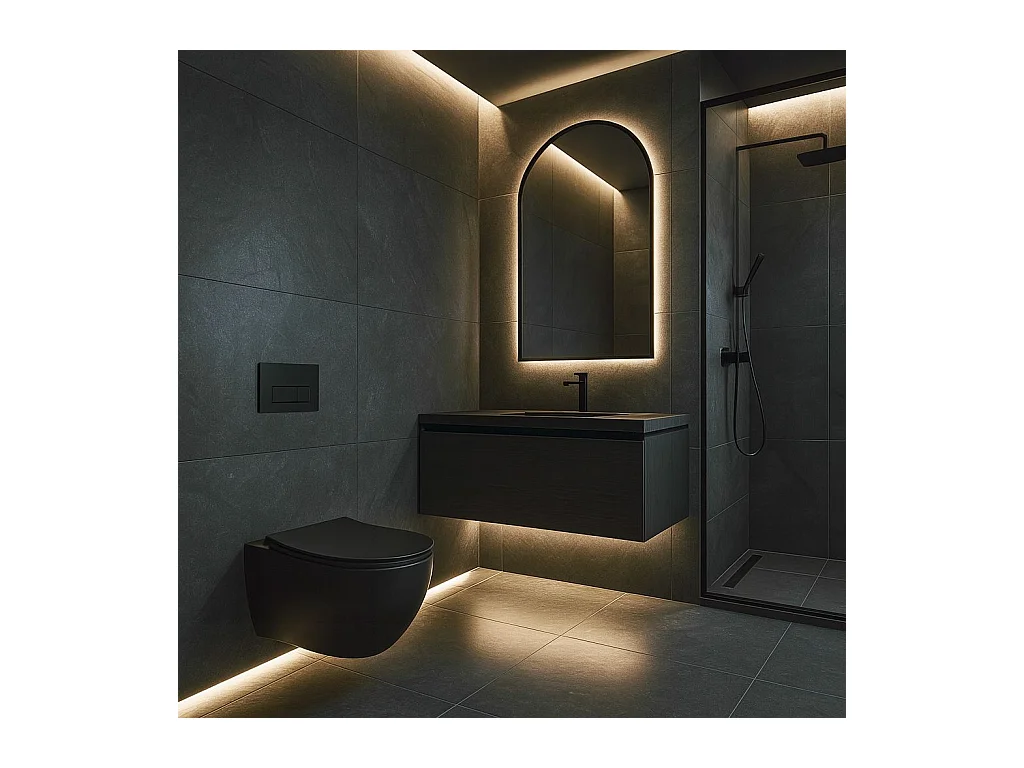 Cuvette Wc Suspendue Rea Carlo Mini Tornado Black