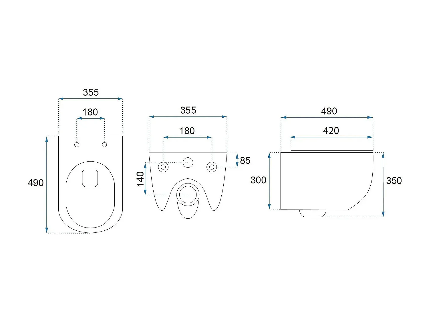 Cuvette Wc Suspendue Rea Carlo Mini Tornado Black
