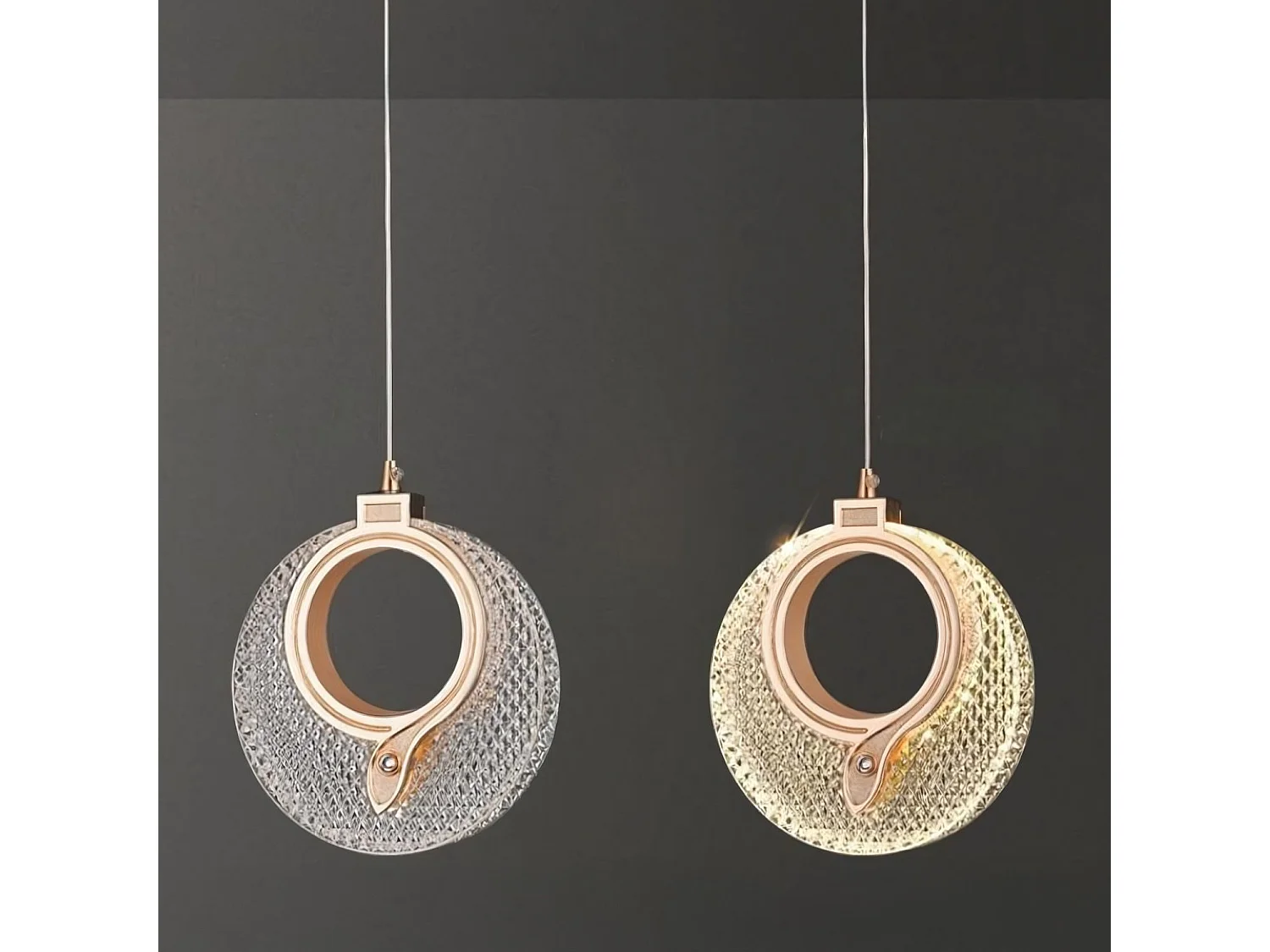 Lampe Suspendue Toolight LHJ110-1CP Golden