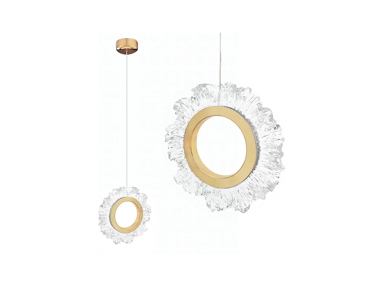 Lampe Suspendue Toolight LHJ102-1CP Gold