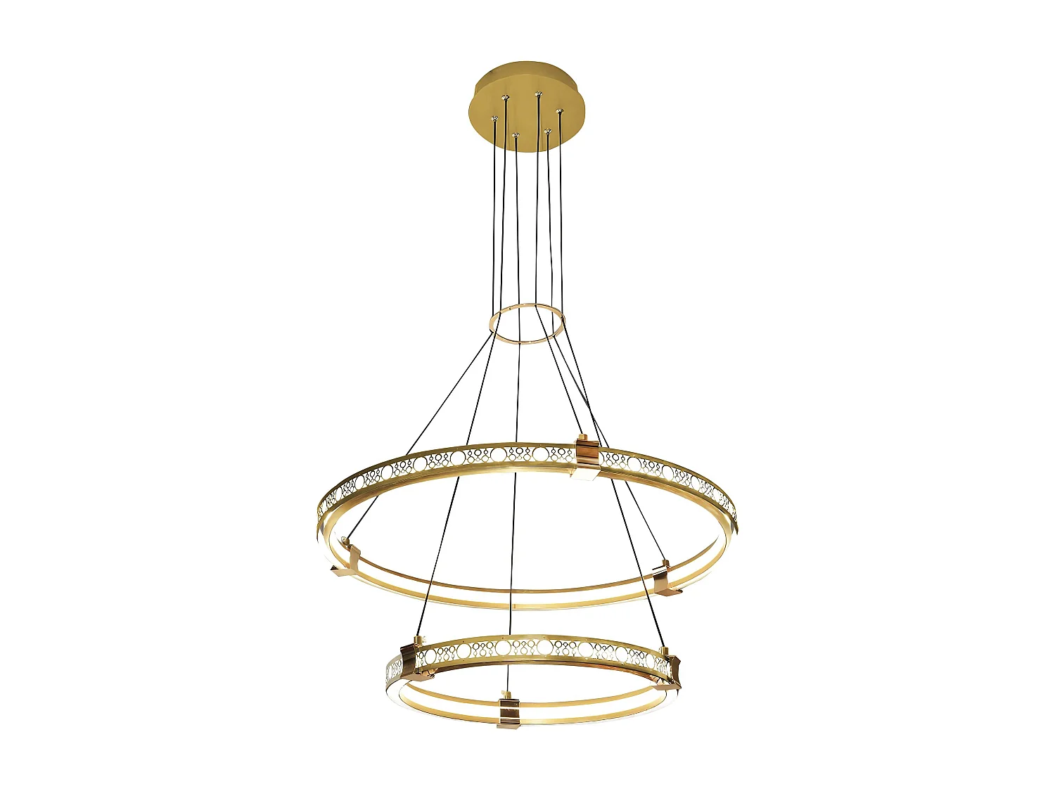 Toolight LHJ037-CP2 hængelampe guldfarvet 150X140X1,5CM
