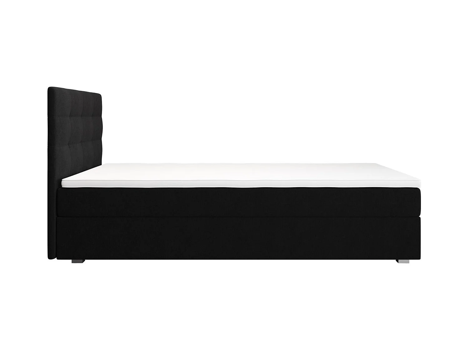 BEDANTE Lit boxspring FADO 2 80x200 Cosmic 100 Noir Lit Coffre Lit simple Lit d’hôtel