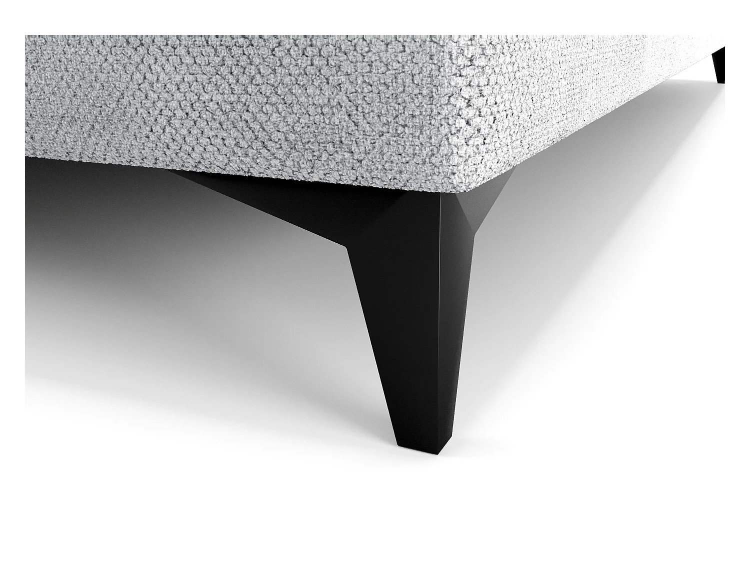 BEDANTE lit boxspring ONO 160x200 CURIO 80 gris clair lit coffre de lit lit double lit d'hôtel surmatelas matelas chambre à coucher rangement