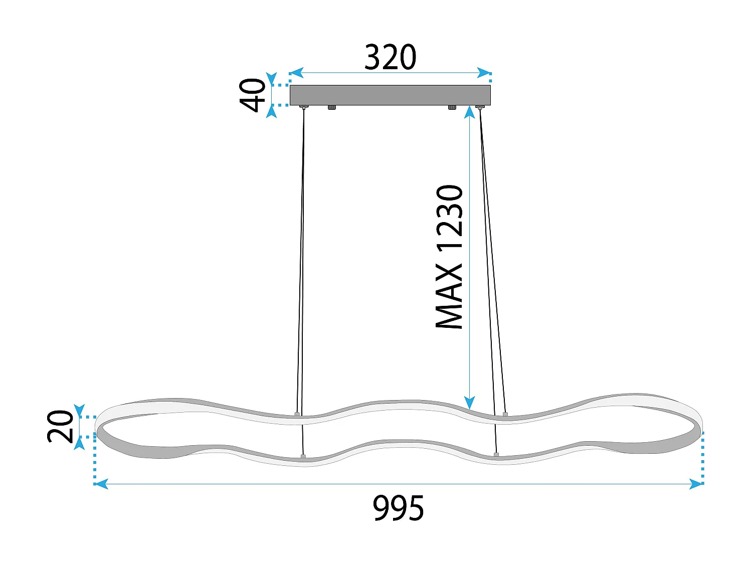 Lampe Suspendue Toolight LHJ028-CP Gold