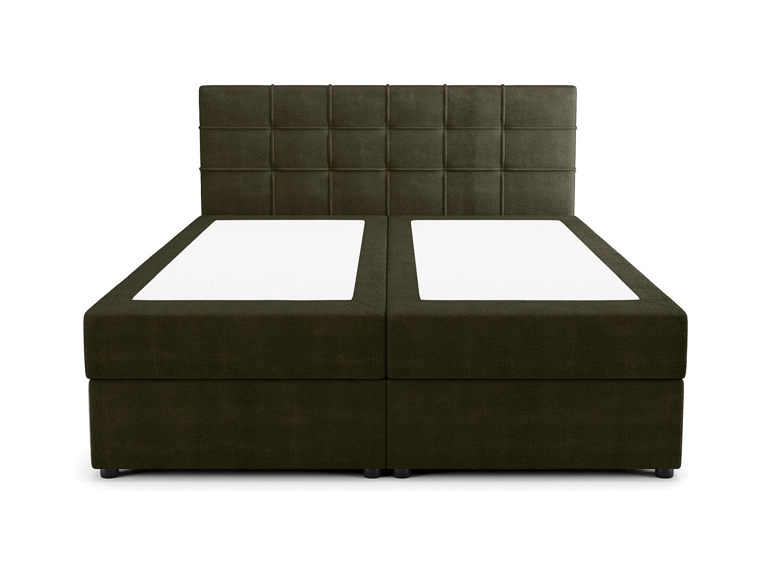 BEDANTE Lit boxspring KIDA 160x200 Curio 39 Vert foncé Lit Litkasten Lit double Lit d'hôtel Chambre à coucher Espace de rangement