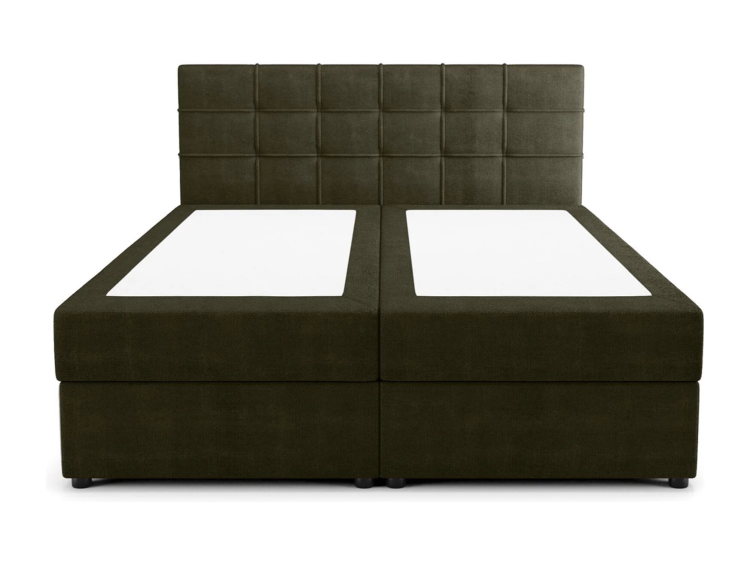 BEDANTE Lit boxspring KIDA 160x200 Curio 39 Vert foncé Lit Litkasten Lit double Lit d'hôtel Chambre à coucher Espace de rangement