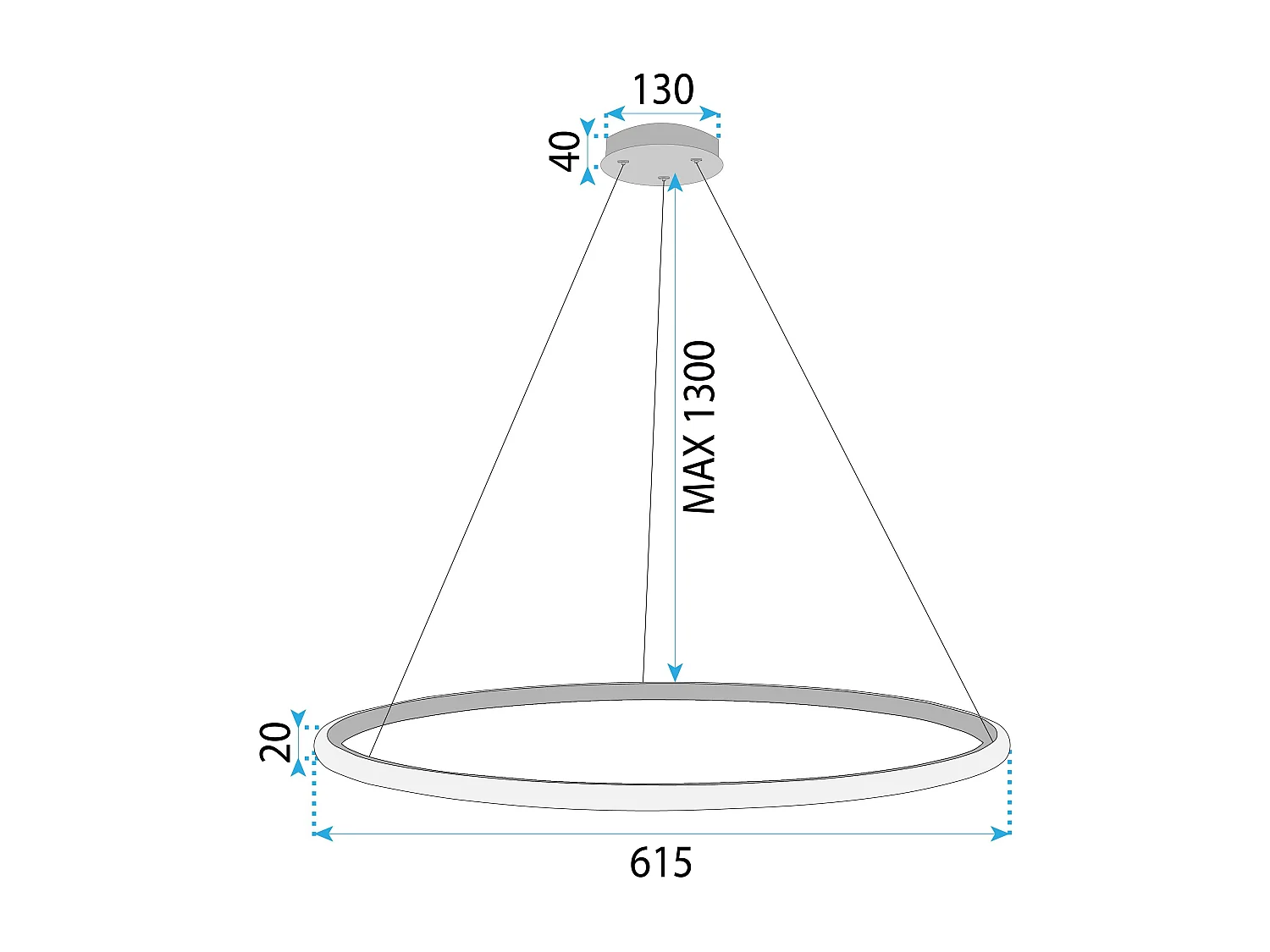 Lampe Suspendue Toolight LHJ005-CP Gold